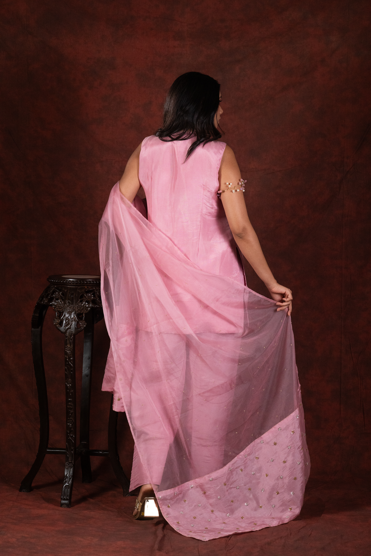 light pink kurta set