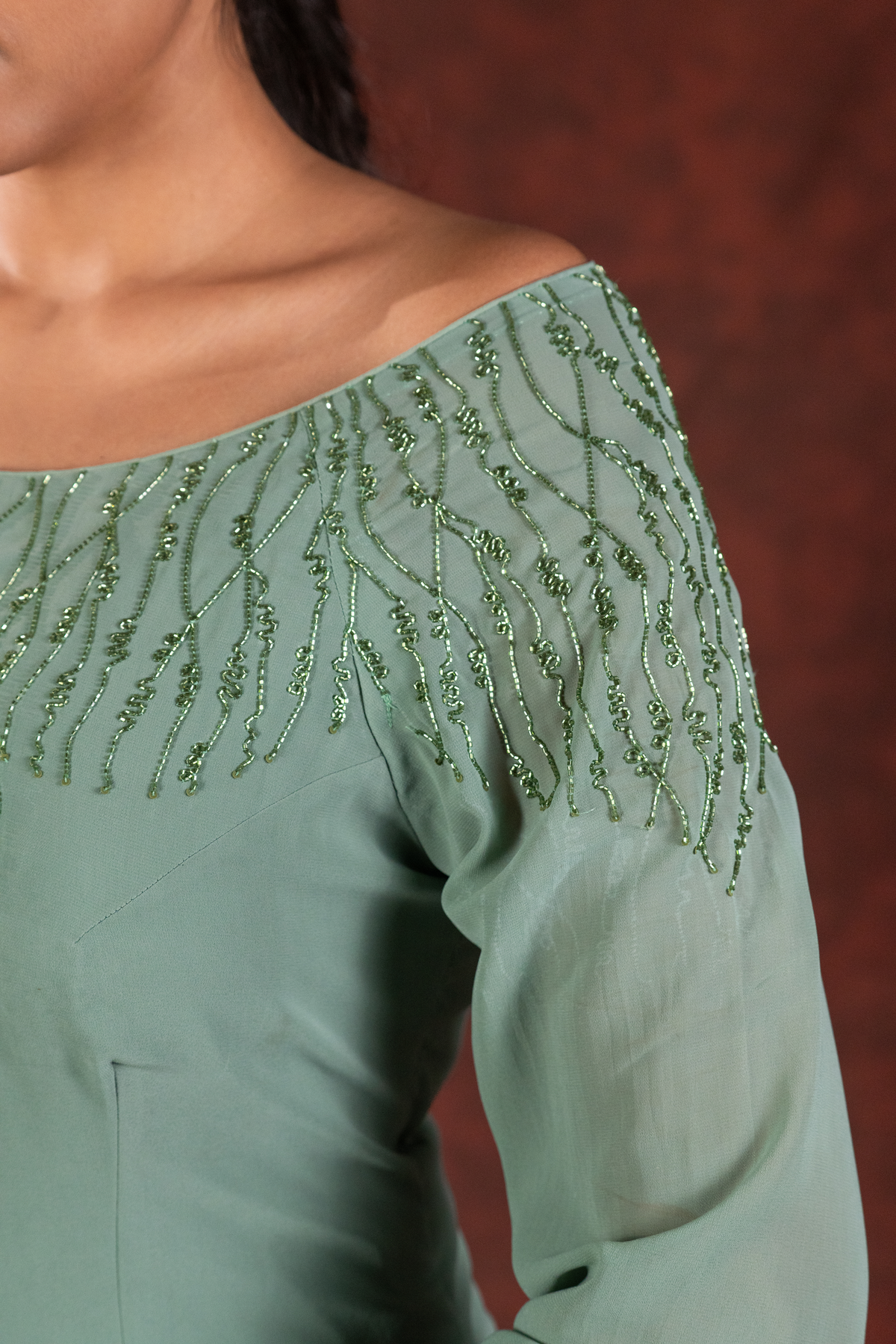 ocean green kurta set