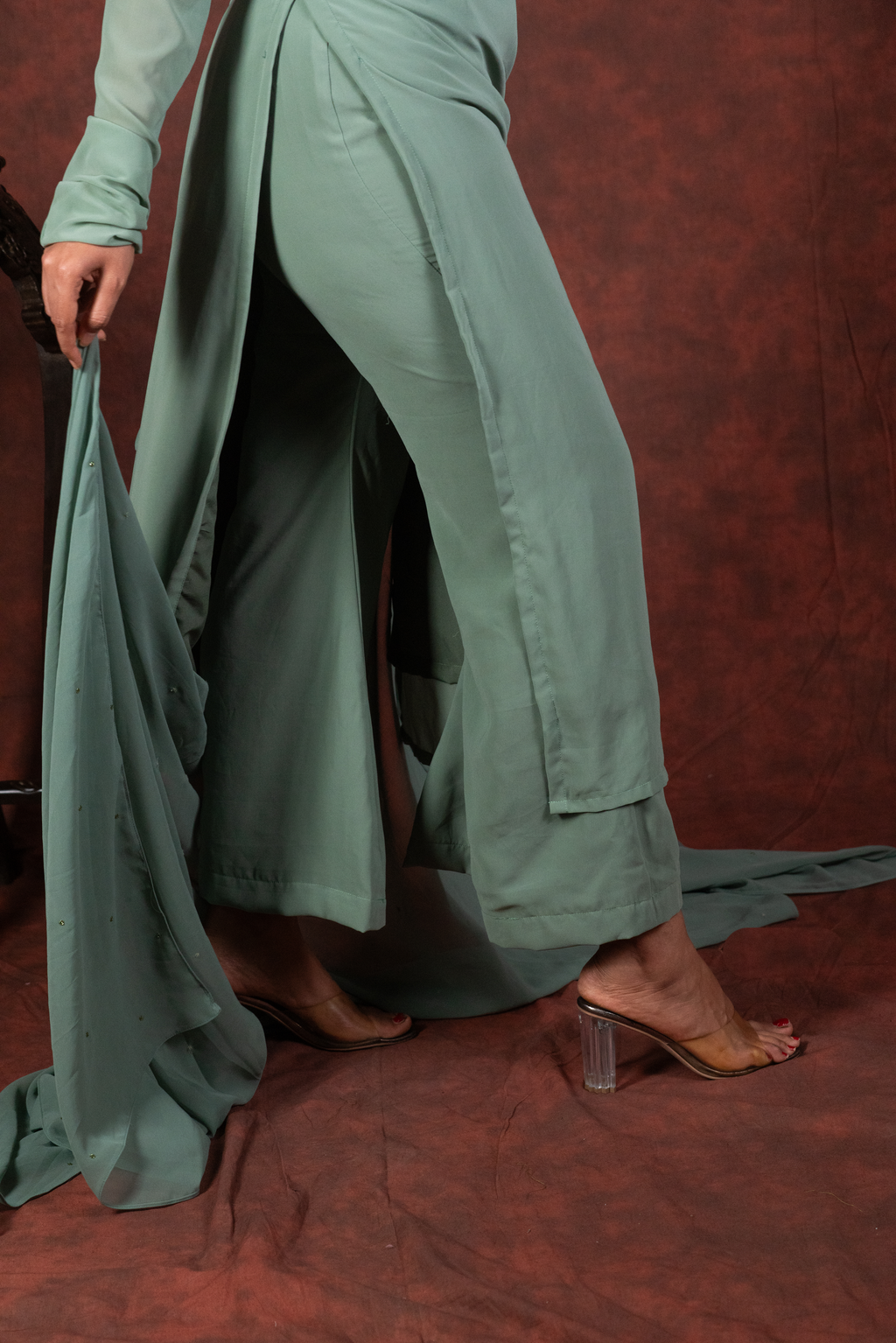 ocean green kurta set