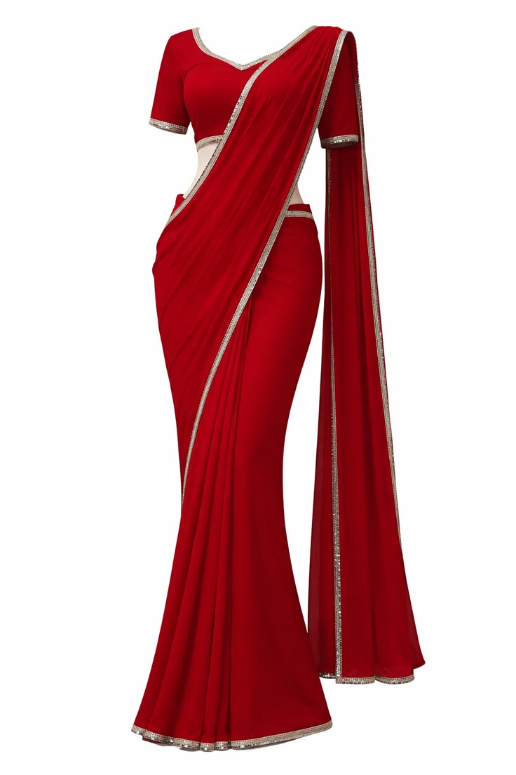 Red Georgette